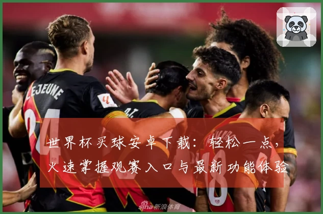 世界杯买球安卓下载：轻松一点，火速掌握观赛入口与最新功能体验